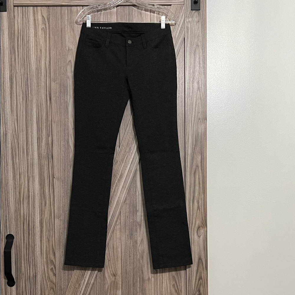 Ann Taylor Grey Straight Leg Pants